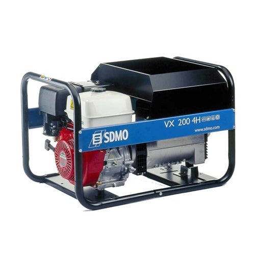 SDMO VX200-4H 4kW Welder Generator Recoil Start